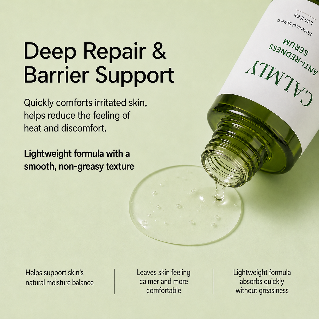 CALMLY serum for skin barrier support and visible redness